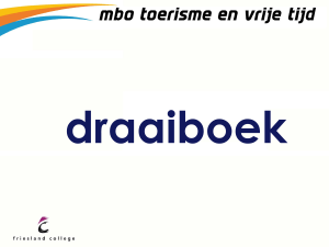 dagdraaiboek Draaiboek voor de uitvoering van het evenement