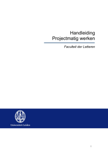 handleiding projectmatigwerken (pmw)