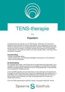 TENS-therapie - Spaarne Gasthuis