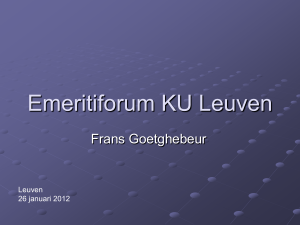 Goetghebeur Emeritiforum KU Leuven 26 01 2012 (2)