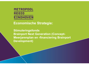 Economische Strategie - Metropoolregio Eindhoven