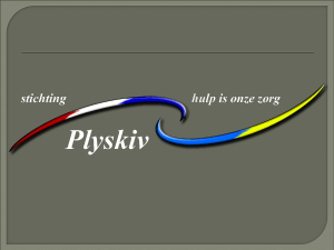 Dia 1 - Stichting Plyskiv