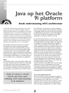 Java op het Oracle 9i platform - BI