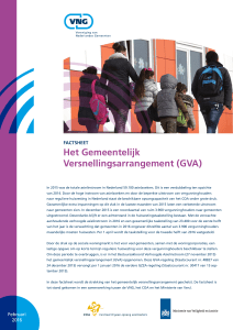 Het Gemeentelijk Versnellingsarrangement (GVA)
