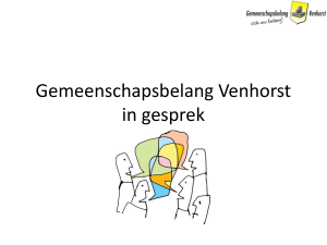 PowerPoint-presentatie - Gemeenschapsbelang Venhorst
