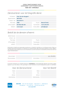 google maps business view overeenkomst voor fotografie