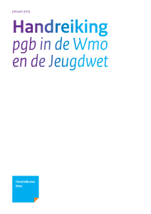 januari 2015 Handreiking pgb in de Wmo en de Jeugdwet