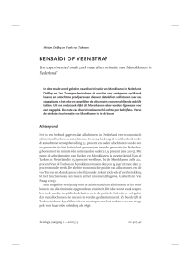 bensaïdi of veenstra? - Amsterdam University Press