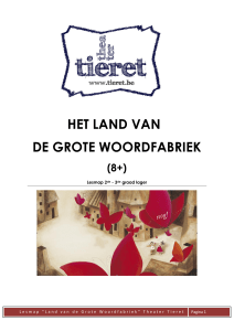 het land van de grote woordfabriek