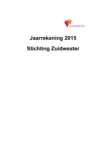 Jaarrekening 2015 Stichting Zuidwester RvT..xlsx