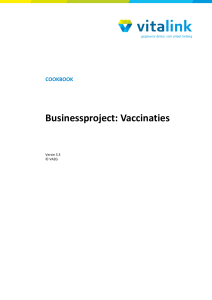 Businessproject: Vaccinaties