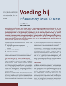 Voeding bij Inflammatory Bowel Disease