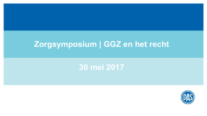 Zorgsymposium | GGZ en het recht 30 mei 2017