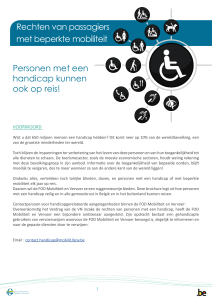 Personen met een handicap kunnen ook op reis! Rechten van