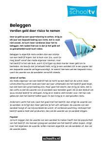Beleggen - Schooltv