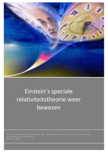 9 Henssen, RJG, De Speciale Relativiteitstheorie van