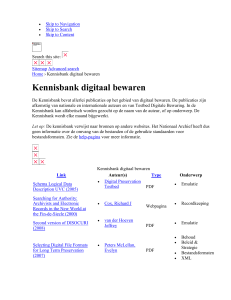 Kennisbank digitaal bewaren | National Archives of the Netherlands