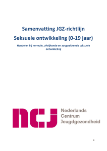 Samenvatting JGZ-richtlijn Seksuele ontwikkeling