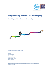 Budgetcoaching: monitoren van de voortgang