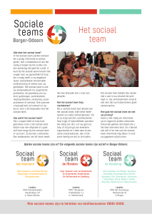 In gesprek met het sociaal team - Sociale teams Borger