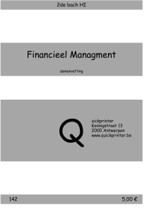 142 Financieel Managment