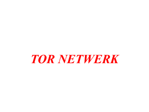 Tor netwerk - WordPress.com