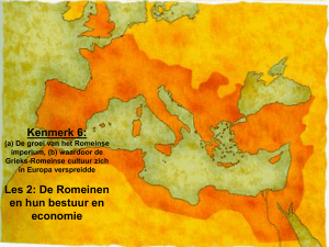 les 2 - De Romeinen, hun bestuur en economie