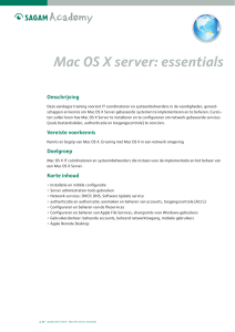 Mac OS X server: essentials