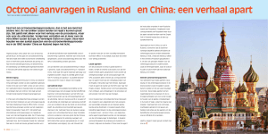 Octrooi aanvragen in Rusland en China: een verhaal apart