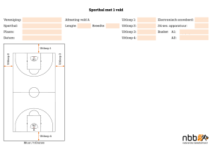 Sporthal met 1 veld