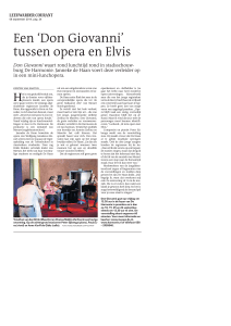 Een `Don Giovanni` tussen opera en Elvis