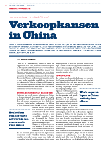 Verkoopkansen in China