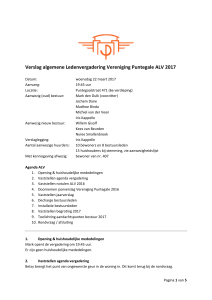 Verslag algemene Ledenvergadering Vereniging Puntegale ALV 2017