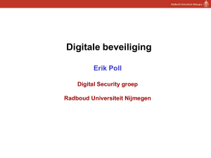 Digitale beveiliging - Radboud Universiteit