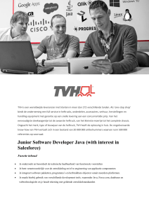 Junior Software Developer Java (with interest in Salesforce)
