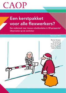 Een kerstpakket voor alle flexwerkers? Een onderzoek naar nieuwe