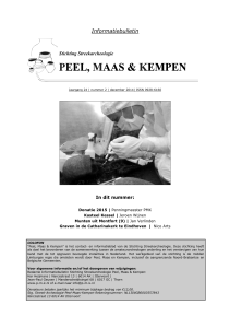 Informatiebulletin - Stichting Streekarcheologie Peel, Maas en