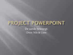 Project powerpoint - van Brienenoordschool