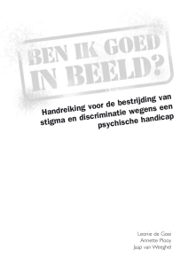 Handreiking voor de bestrijding van stigma en discriminatie wegens