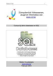 Databases en SQL