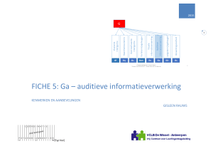 FICHE 5: Ga – auditieve informatieverwerking