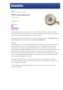IFRS informatiebrief Juli 2014