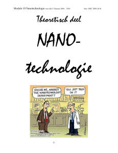 B.2 De nano van nanotechnologie