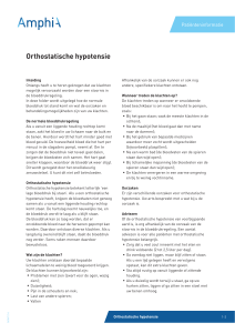 Orthostatische hypotensie