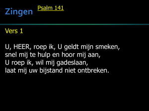 Zingen Psalm 141