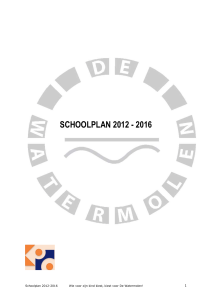 schoolplan - KPO Basisschool De Watermolen