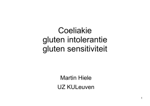 Coeliakie, glutenintolerantie en glutensensitiviteit