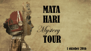 PowerPoint-presentatie - Mata Hari Mystery Tour