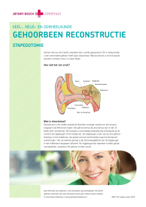 Gehoorbeen reconstructie - Jeroen Bosch Ziekenhuis