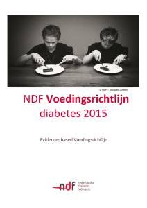 NDF Voedingsrichtlijn diabetes 2015